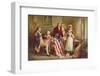 Betsy Ross, 1777-Jean Leon Gerome Ferris-Framed Art Print