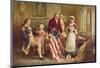 Betsy Ross, 1777-Jean Leon Gerome Ferris-Mounted Art Print