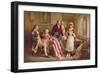 Betsy Ross, 1777-Jean Leon Gerome Ferris-Framed Art Print