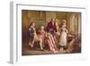 Betsy Ross, 1777-Jean Leon Gerome Ferris-Framed Art Print