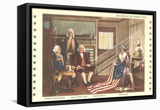 Betsy Ross and Birth of the Flag-null-Framed Stretched Canvas