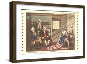 Betsy Ross and Birth of the Flag-null-Framed Art Print