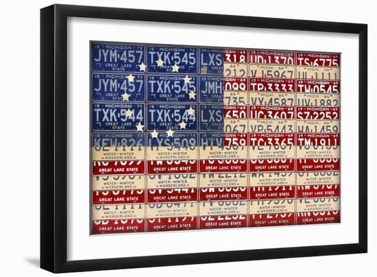 Betsy Ross Flag-Design Turnpike-Framed Giclee Print