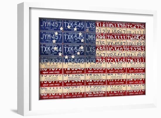 Betsy Ross Flag-Design Turnpike-Framed Giclee Print