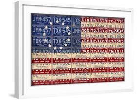 Betsy Ross Flag-Design Turnpike-Framed Giclee Print