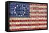 Betsy Ross Flag-Design Turnpike-Framed Stretched Canvas