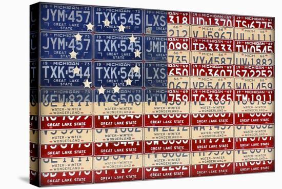 Betsy Ross Flag-Design Turnpike-Stretched Canvas