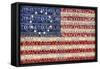 Betsy Ross Flag-Design Turnpike-Framed Stretched Canvas