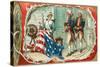 Betsy Ross Sewing Flag-null-Stretched Canvas