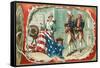 Betsy Ross Sewing Flag-null-Framed Stretched Canvas