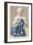 Betsy Ross Sewing Flag-null-Framed Art Print