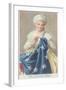 Betsy Ross Sewing Flag-null-Framed Art Print