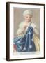 Betsy Ross Sewing Flag-null-Framed Art Print