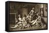 Betsy Ross Sewing the First United States Flag-null-Framed Stretched Canvas