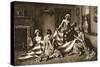 Betsy Ross Sewing the First United States Flag-null-Stretched Canvas