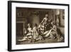 Betsy Ross Sewing the First United States Flag-null-Framed Giclee Print