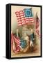 Betsy Ross with First Flag-null-Framed Stretched Canvas