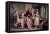 Betsy Ross-Jean Leon Gerome Ferris-Framed Stretched Canvas