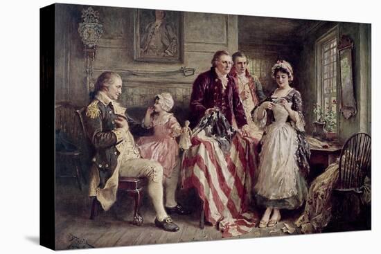 Betsy Ross-Jean Leon Gerome Ferris-Stretched Canvas