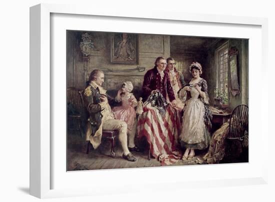 Betsy Ross-Jean Leon Gerome Ferris-Framed Giclee Print