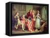 Betsy Ross-Jean Leon Gerome Ferris-Framed Stretched Canvas