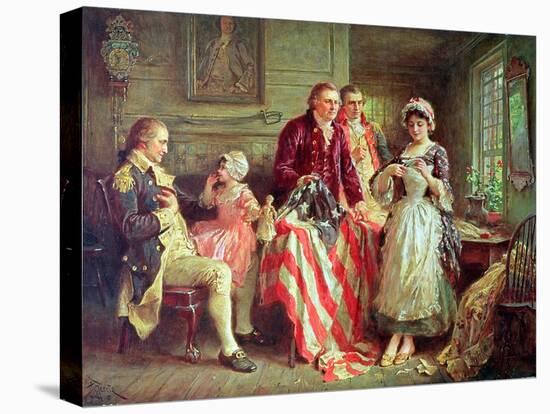 Betsy Ross-Jean Leon Gerome Ferris-Stretched Canvas