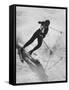 Betsy Snite During Winter Olympics-Ralph Crane-Framed Stretched Canvas