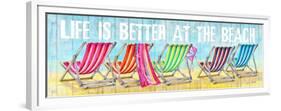 Better at the Beach-Michael Tarin-Framed Premium Giclee Print