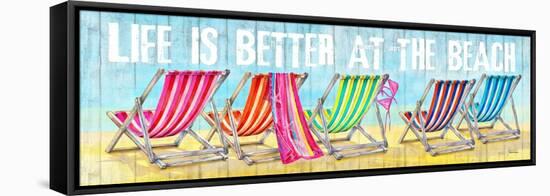 Better at the Beach-Michael Tarin-Framed Stretched Canvas