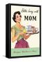 Better Living with Mom, Lady with Plate of Foodstuffs-null-Framed Stretched Canvas