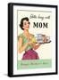Better Living with Mom, Lady with Plate of Foodstuffs-null-Framed Art Print