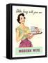 Better Living with your New Modern Wife-null-Framed Stretched Canvas