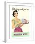 Better Living with your New Modern Wife-null-Framed Art Print
