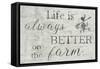 Better on the Farm-Denise Brown-Framed Stretched Canvas