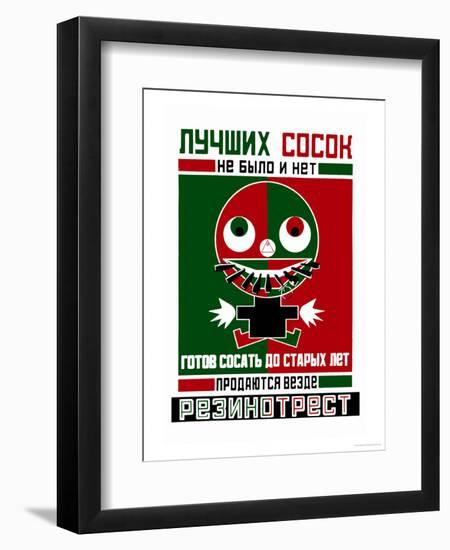 Better Pacifiers-Aleksandr Rodchenko-Framed Premium Giclee Print