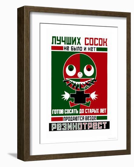 Better Pacifiers-Aleksandr Rodchenko-Framed Art Print