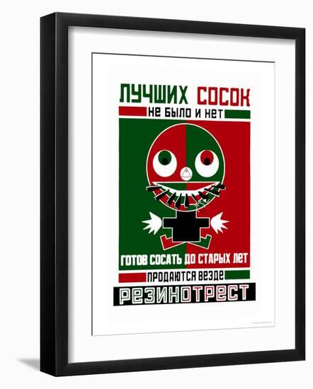 Better Pacifiers-Aleksandr Rodchenko-Framed Art Print