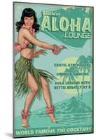 Bettie Page Aloha Lounge-null-Mounted Poster