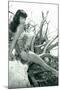 Bettie Page Beach Bettie Pin-Up by Retro-A-Go-Go Poster-null-Mounted Poster