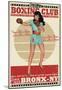 Bettie Page Boxing Club-null-Mounted Poster