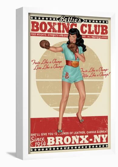 Bettie Page Boxing Club-null-Framed Poster