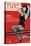 Bettie Page Flirt Pin-Up by Retro-A-Go-Go Poster-null-Stretched Canvas