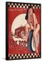 Bettie Page Hot Rod by Retro-A-Go-Go Poster-null-Framed Poster