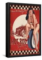 Bettie Page Hot Rod-null-Framed Poster