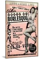 Bettie Page House of Burlesque by Retro-A-Go-Go Poster-null-Mounted Poster