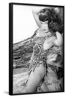 Bettie Page Jungle Bettie Pin-Up by Retro-A-Go-Go Poster-null-Framed Poster