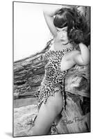 Bettie Page Jungle Bettie Pin-Up by Retro-A-Go-Go Poster-null-Mounted Poster