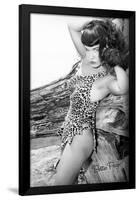 Bettie Page Jungle Bettie Pin-Up by Retro-A-Go-Go Poster-null-Framed Poster