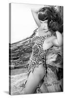 Bettie Page Jungle Bettie Pin-Up by Retro-A-Go-Go Poster-null-Stretched Canvas