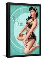 Bettie Page Love Bettie Pin-Up-null-Framed Poster